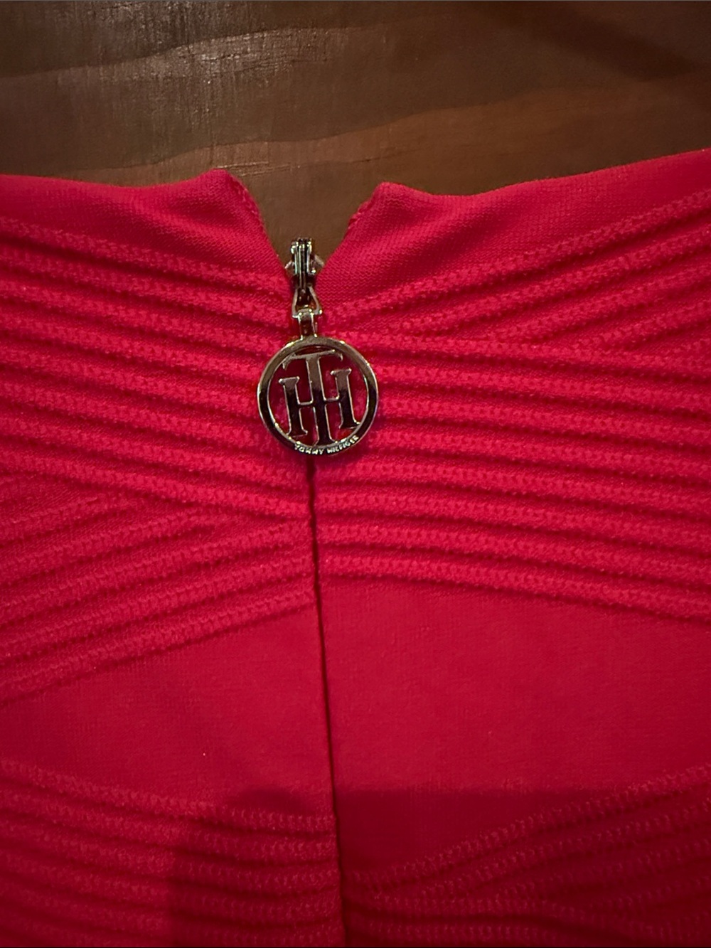 Tommy Hilfiger Red Sleeveless Midi Sheath Dress - Picture 5 of 7